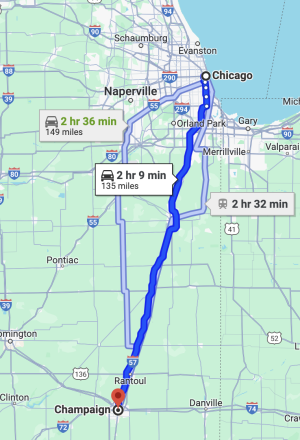 Chicago to Champaign Data Centers